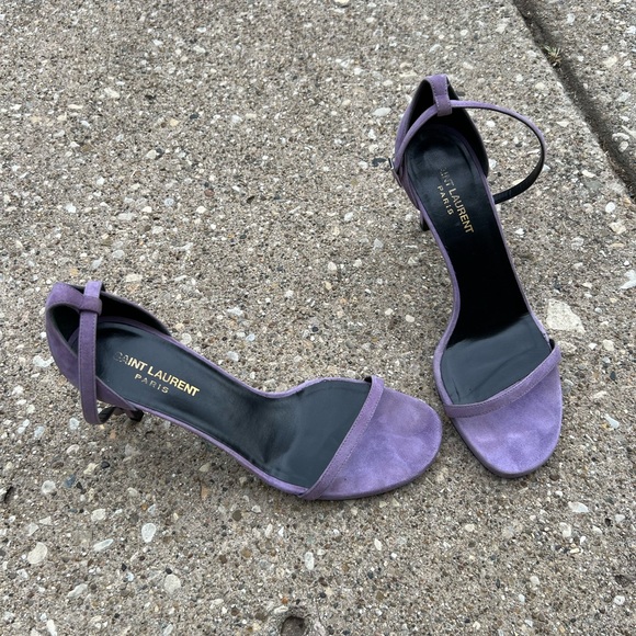 Saint Laurent Suede heeled sandals Size 8 - Picture 3 of 5